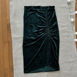 Laundry by Shelli Segal⎪Teal Velvet Pencil Skirt